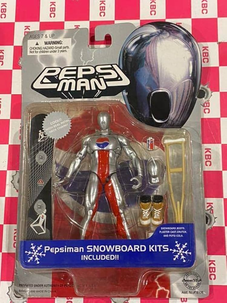 [ バンダイ ] ペプシマン スノーボードフイギュア ペプシマン ウルトラフリーポーズフィギュア コーラバージョン